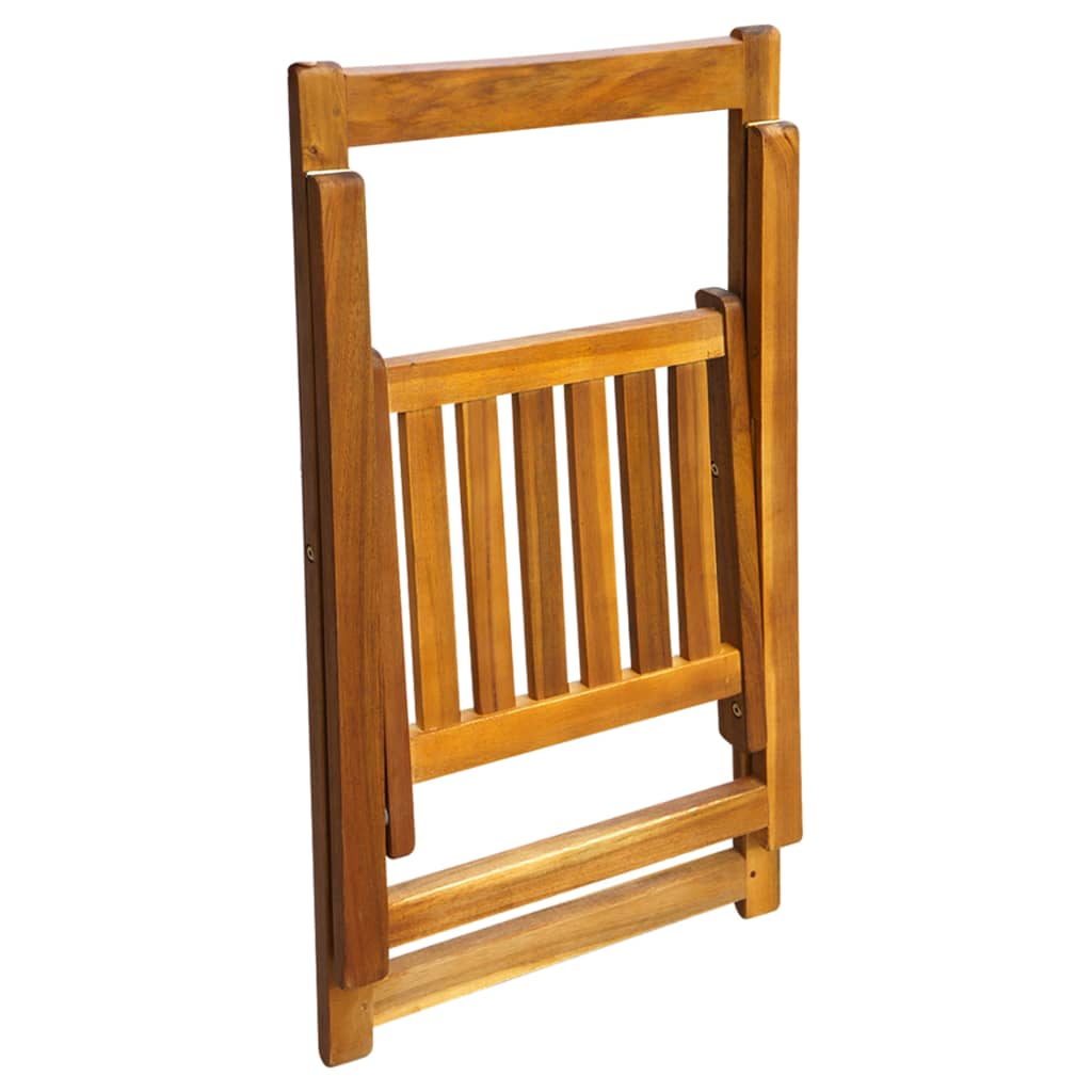 Klappstoler 2 stk heltre akasie