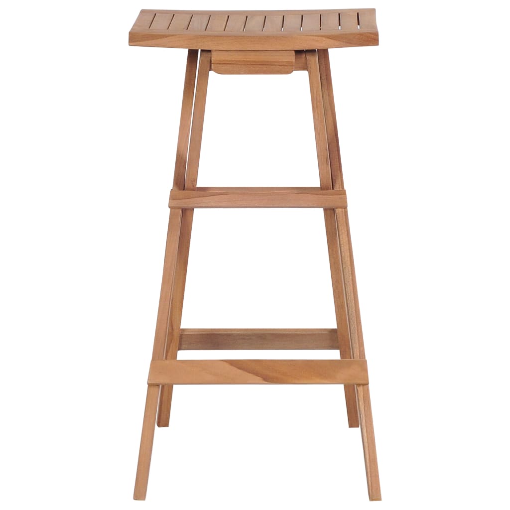 Foldbare barkrakker 2 stk heltre teak
