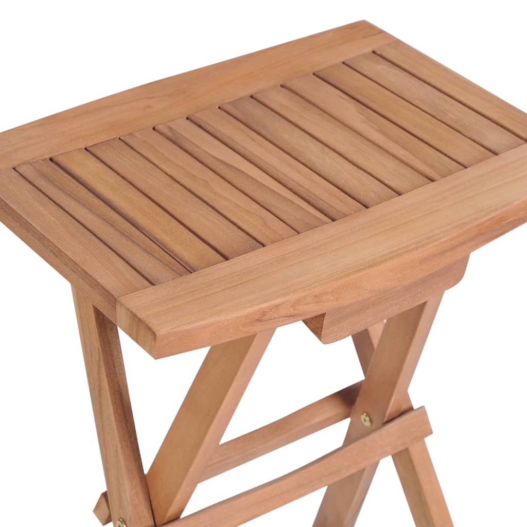 Foldbare barkrakker 2 stk heltre teak