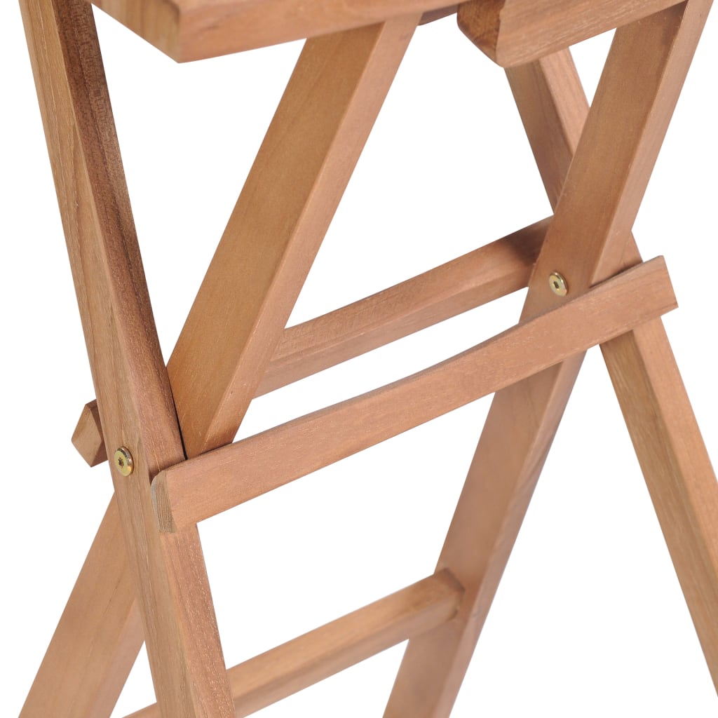 Foldbare barkrakker 2 stk heltre teak