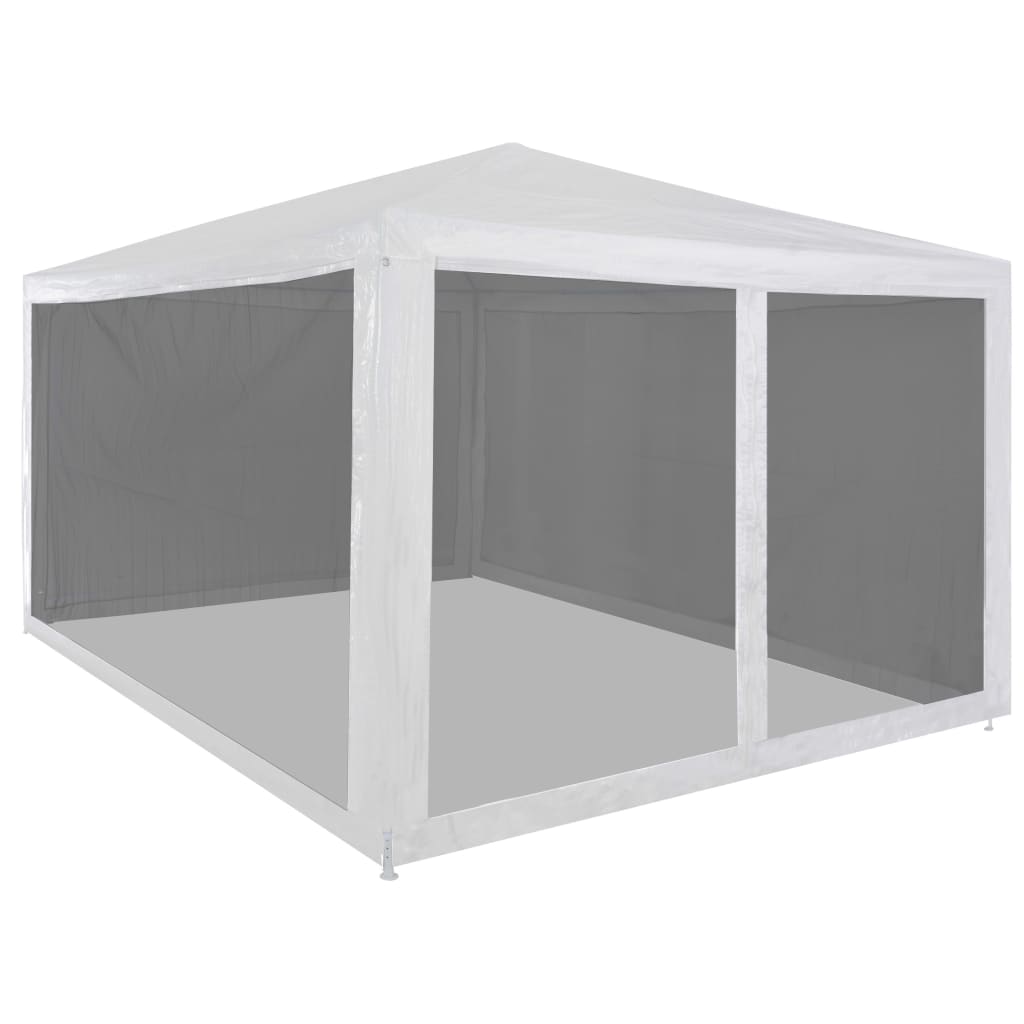 Festtelt med 4 sidevegger av netting 4x3 m