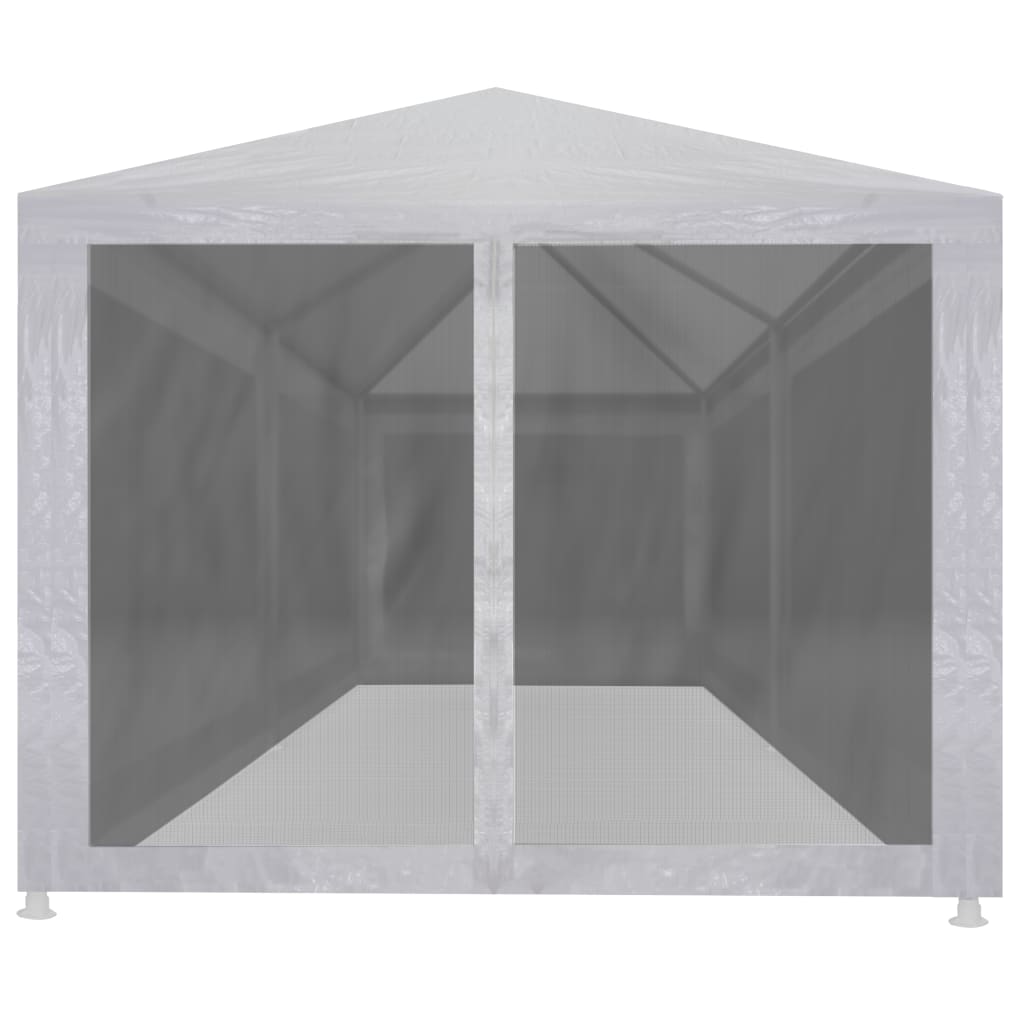 Festtelt med 6 sidevegger av netting 6x3 m