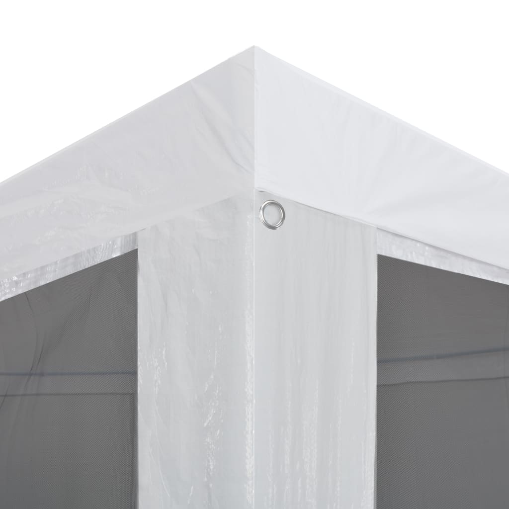 Festtelt med 6 sidevegger av netting 6x3 m