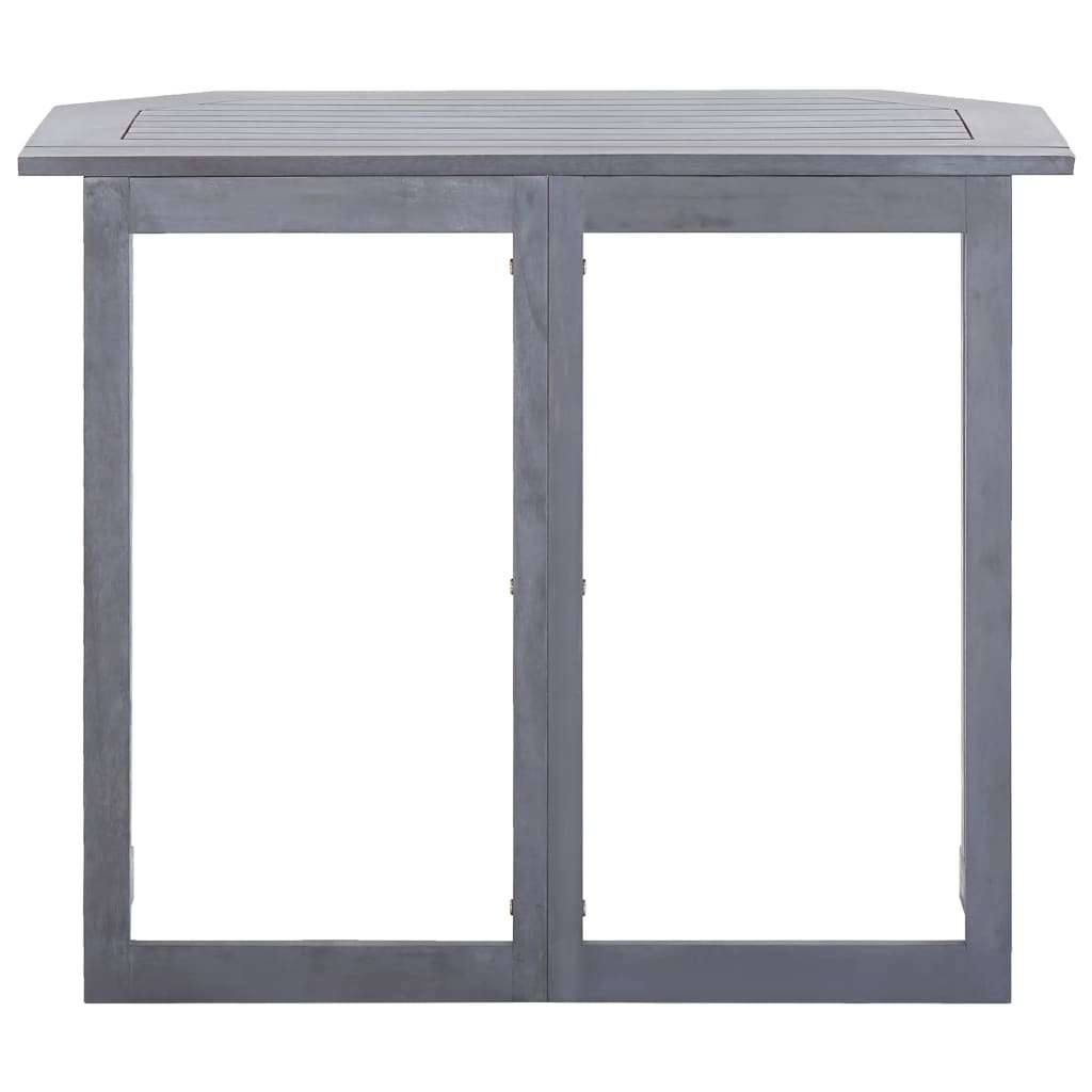 Sammenleggbart balkongbord 90x50x74 cm heltre akasie