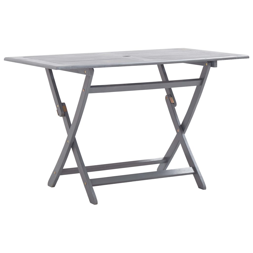 Sammenleggbart hagebord 120x70x75 cm heltre akasie