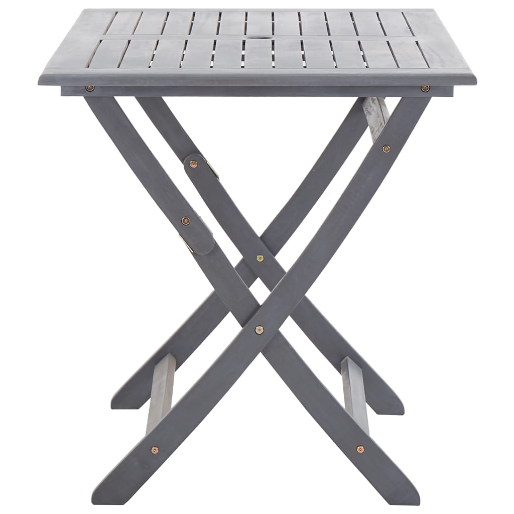 Sammenleggbart hagebord 120x70x75 cm heltre akasie