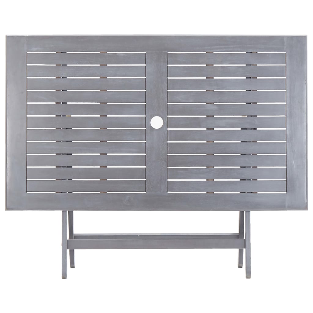 Sammenleggbart hagebord 120x70x75 cm heltre akasie