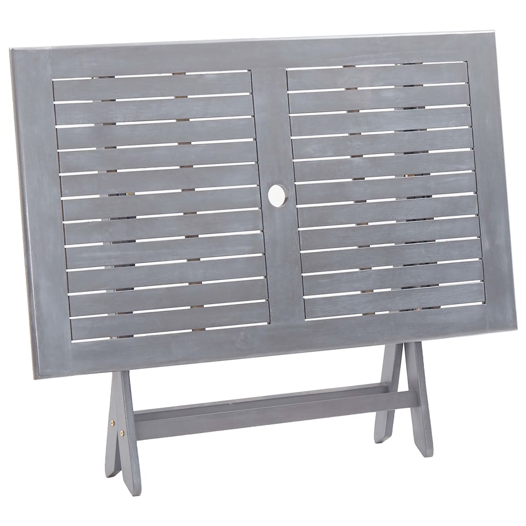 Sammenleggbart hagebord 120x70x75 cm heltre akasie