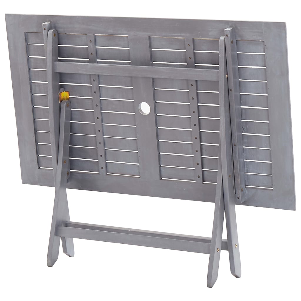 Sammenleggbart hagebord 120x70x75 cm heltre akasie