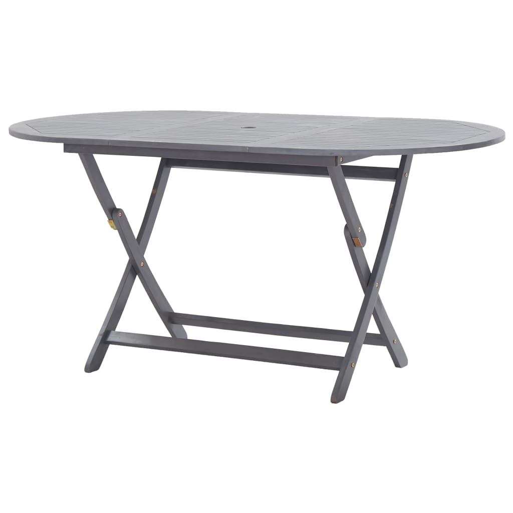 Sammenleggbart hagebord 160x85x75 cm heltre akasie
