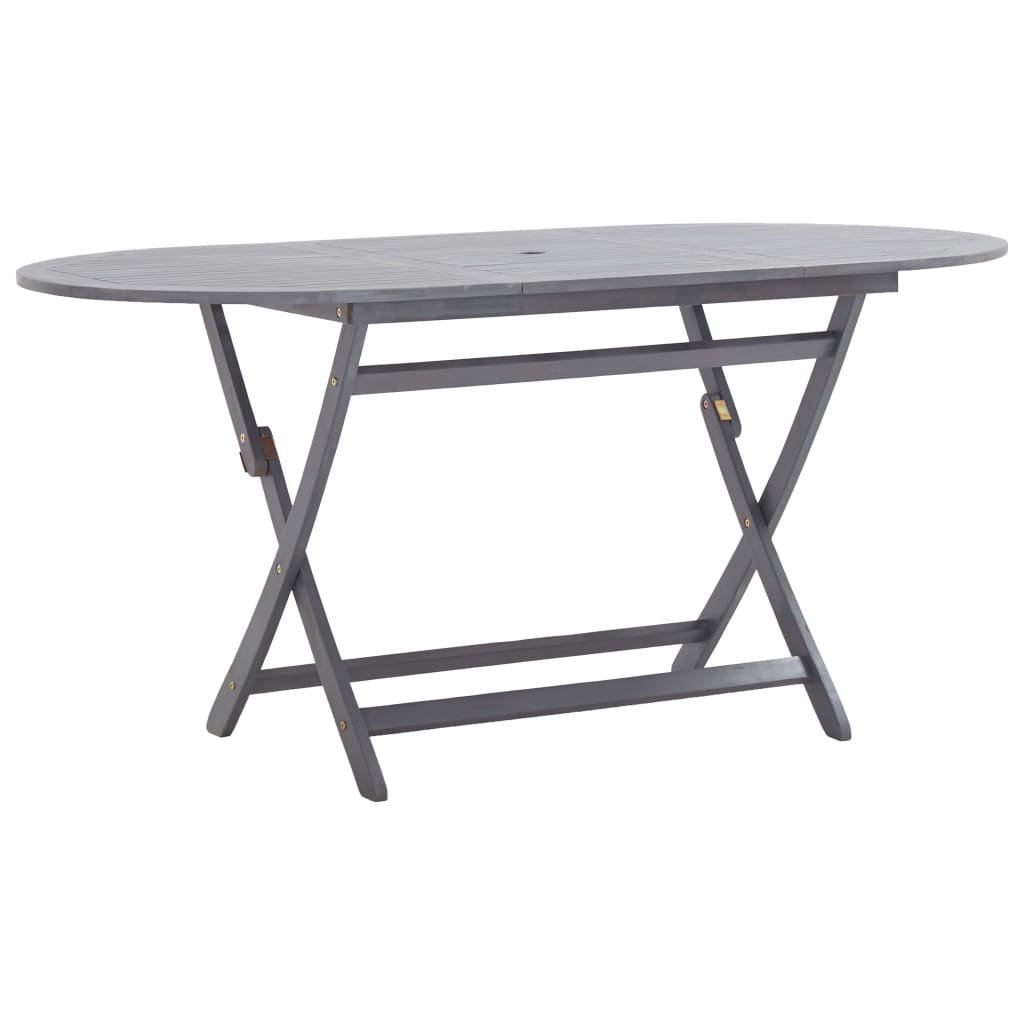 Sammenleggbart hagebord 160x85x75 cm heltre akasie