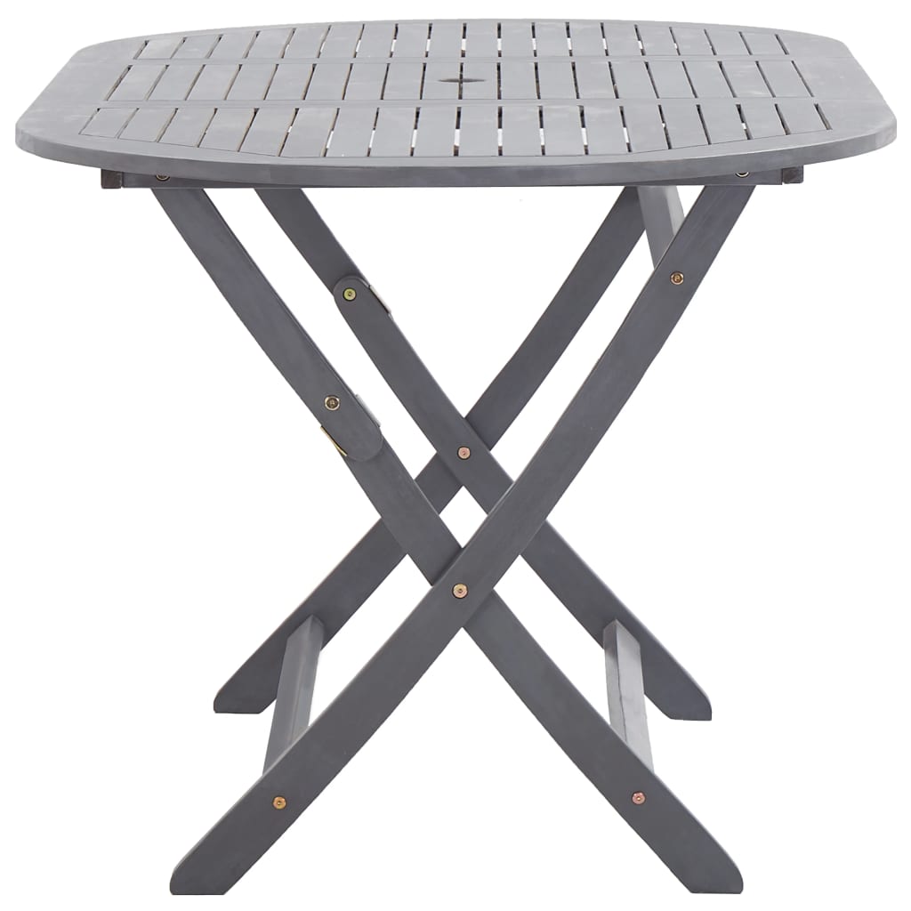 Sammenleggbart hagebord 160x85x75 cm heltre akasie