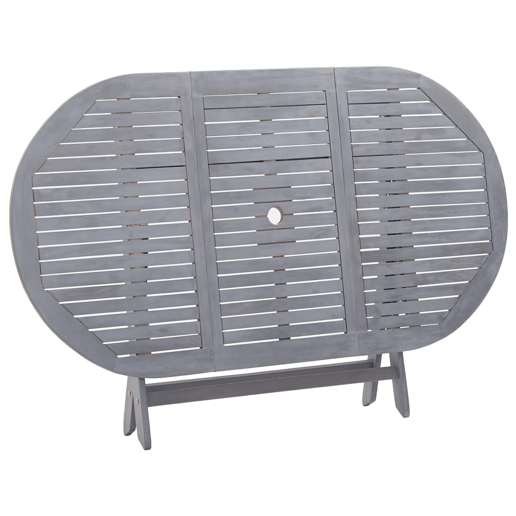 Sammenleggbart hagebord 160x85x75 cm heltre akasie