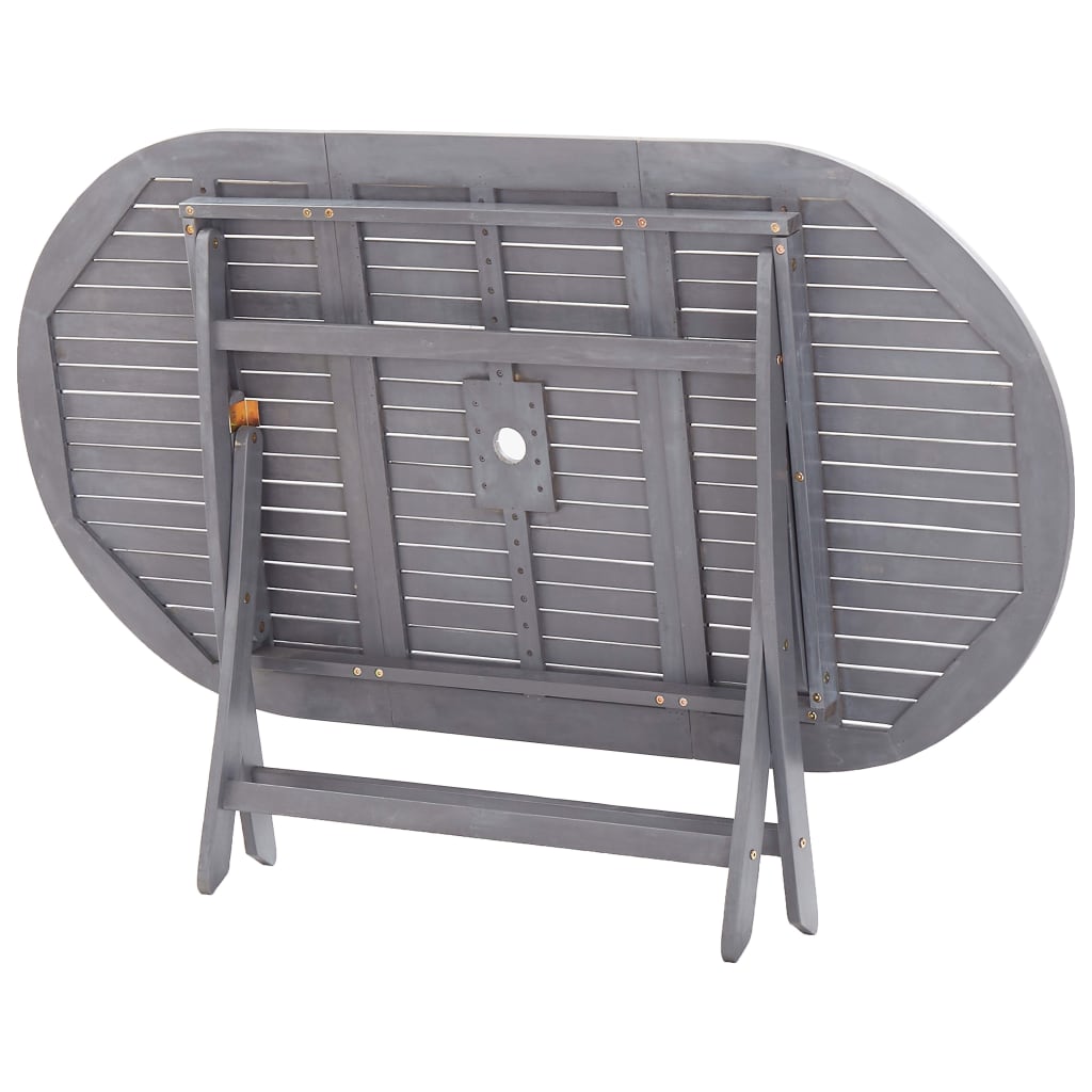 Sammenleggbart hagebord 160x85x75 cm heltre akasie