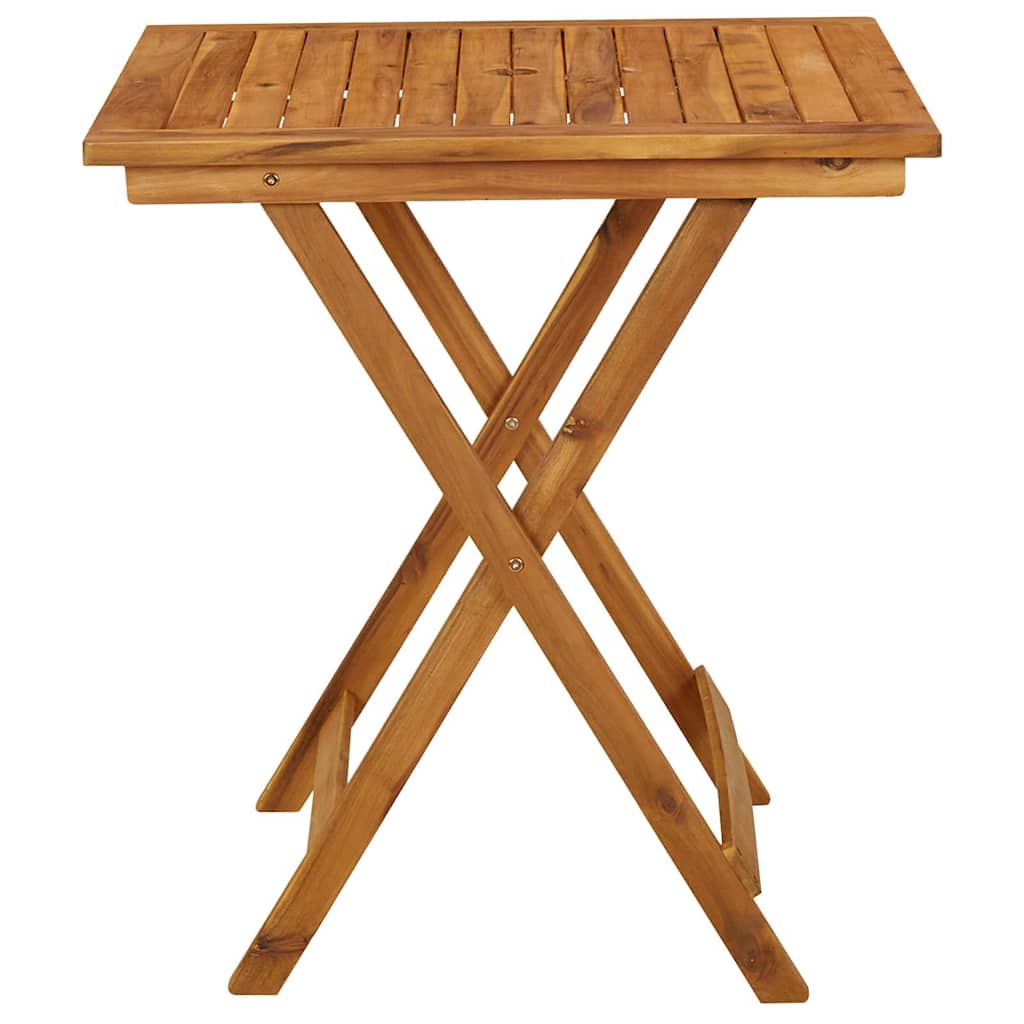 Sammenleggbart hagebord 70x70x75 cm heltre akasie