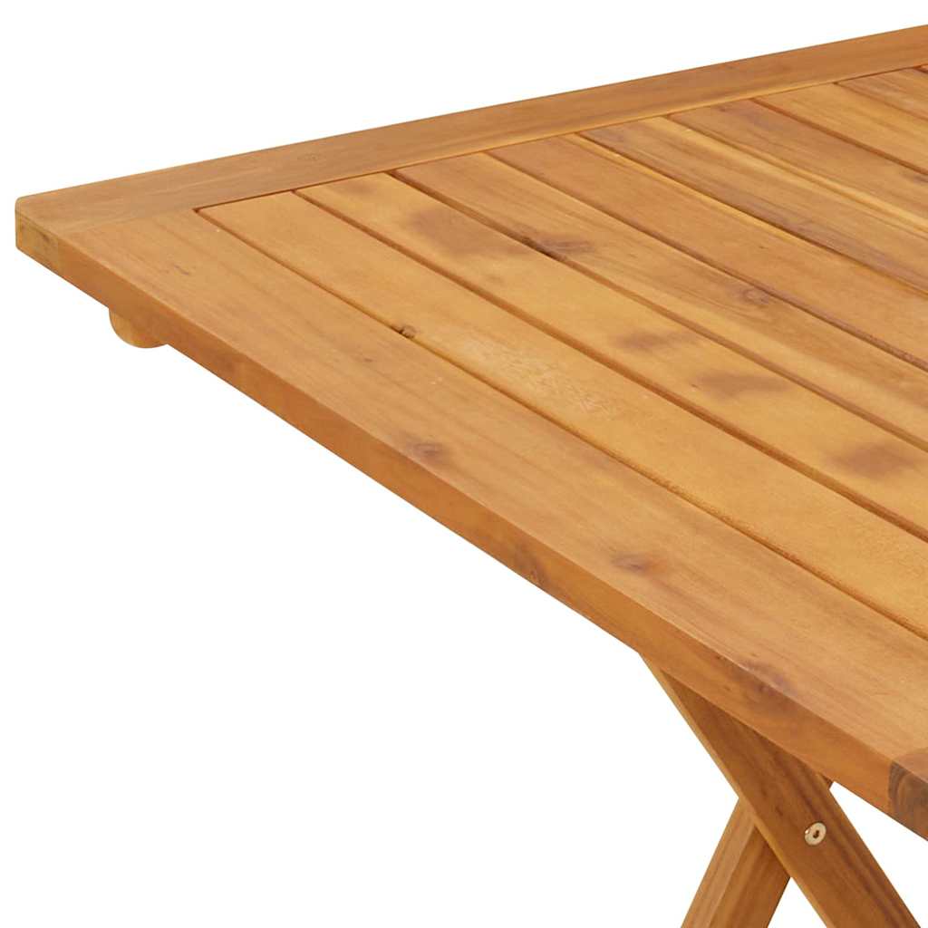 Sammenleggbart hagebord 70x70x75 cm heltre akasie