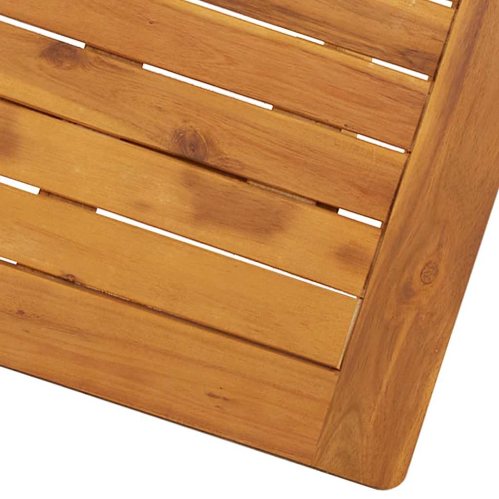 Sammenleggbart hagebord 70x70x75 cm heltre akasie
