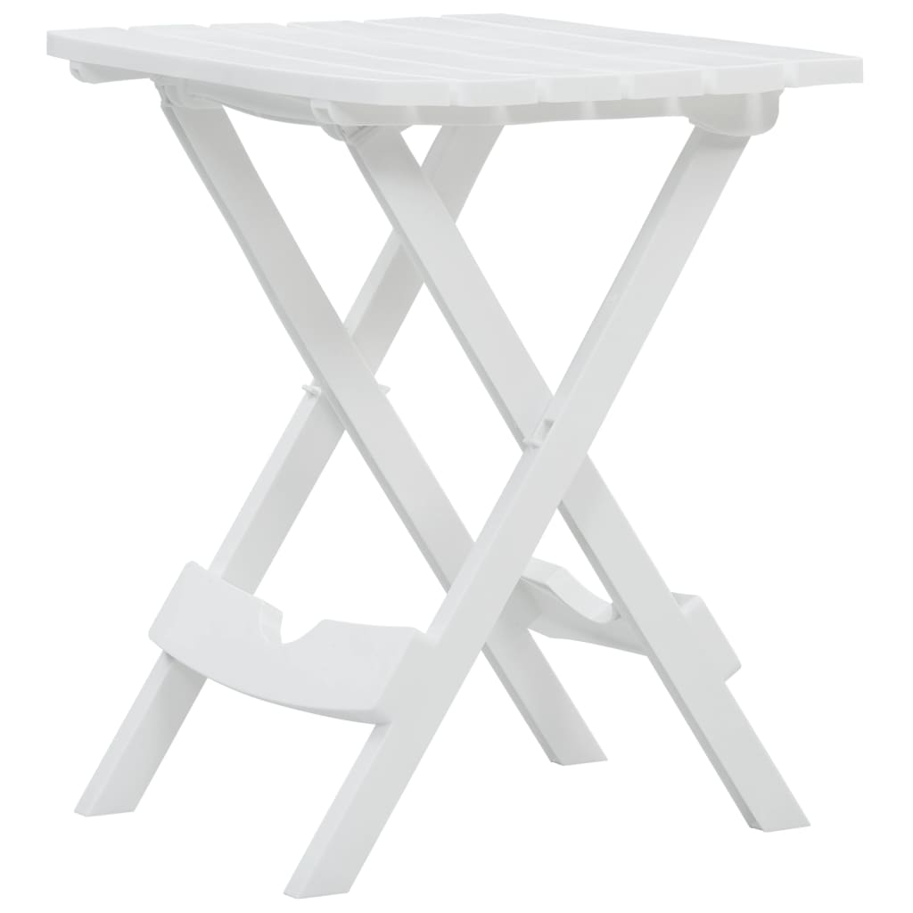 Sammenleggbart hagebord 44,5x38,5x50 cm hvit