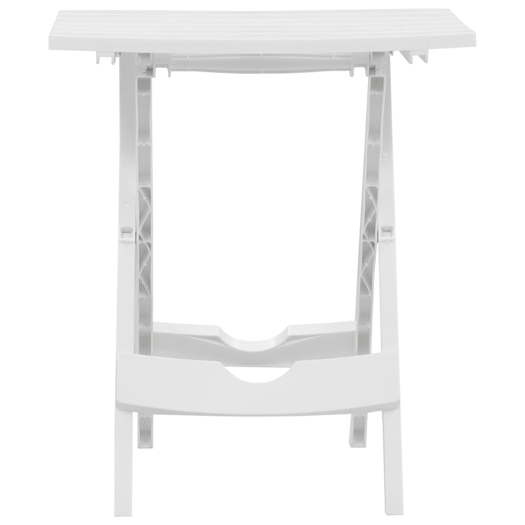 Sammenleggbart hagebord 44,5x38,5x50 cm hvit