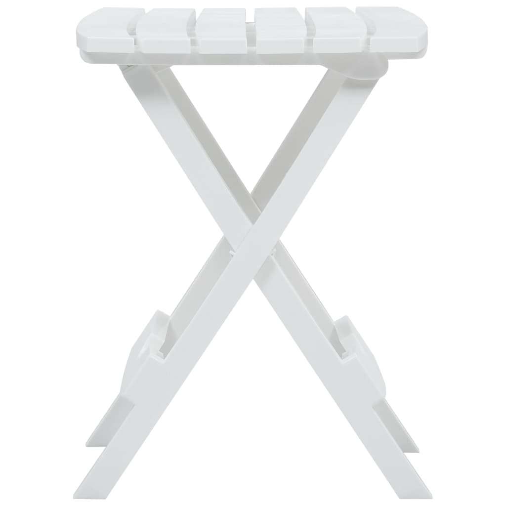 Sammenleggbart hagebord 44,5x38,5x50 cm hvit
