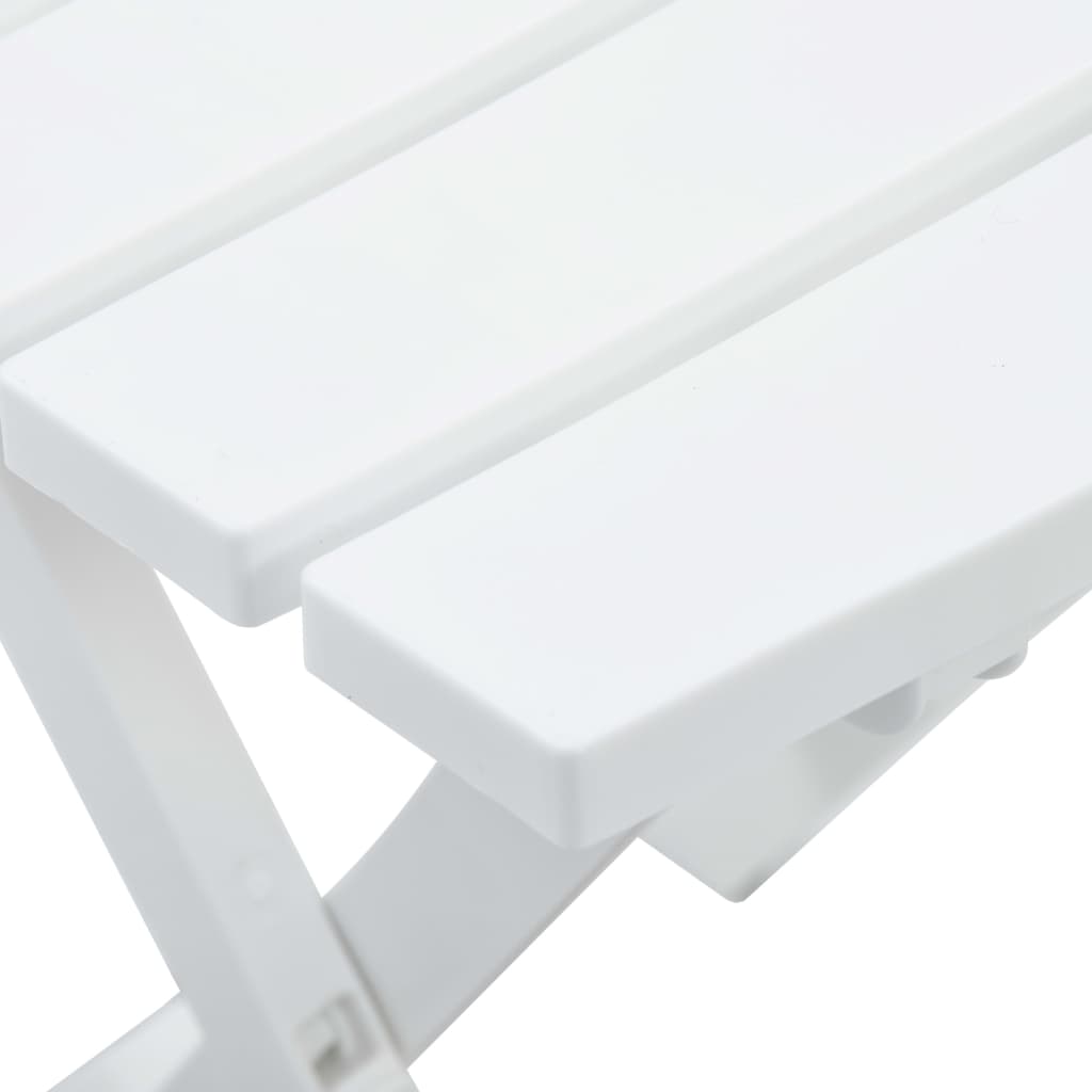 Sammenleggbart hagebord 44,5x38,5x50 cm hvit
