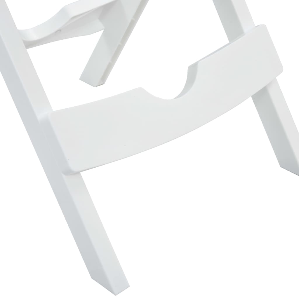Sammenleggbart hagebord 44,5x38,5x50 cm hvit