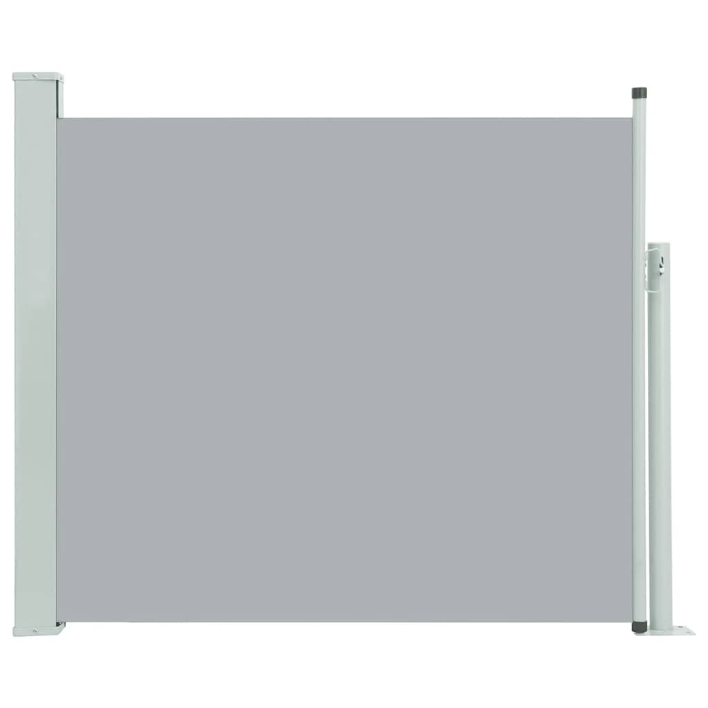 Uttrekkbar sidemarkise 100x300 cm grå
