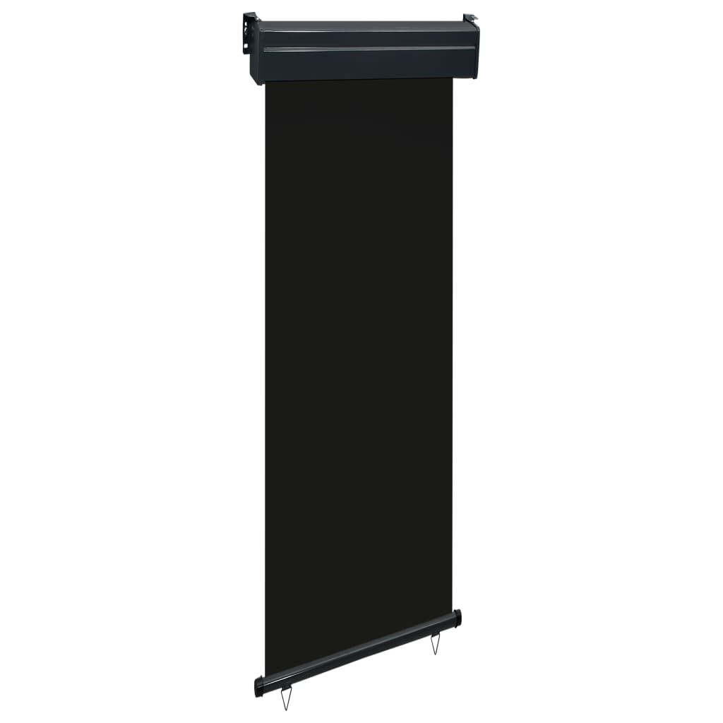 Sidemarkise for balkong 65x250 cm svart