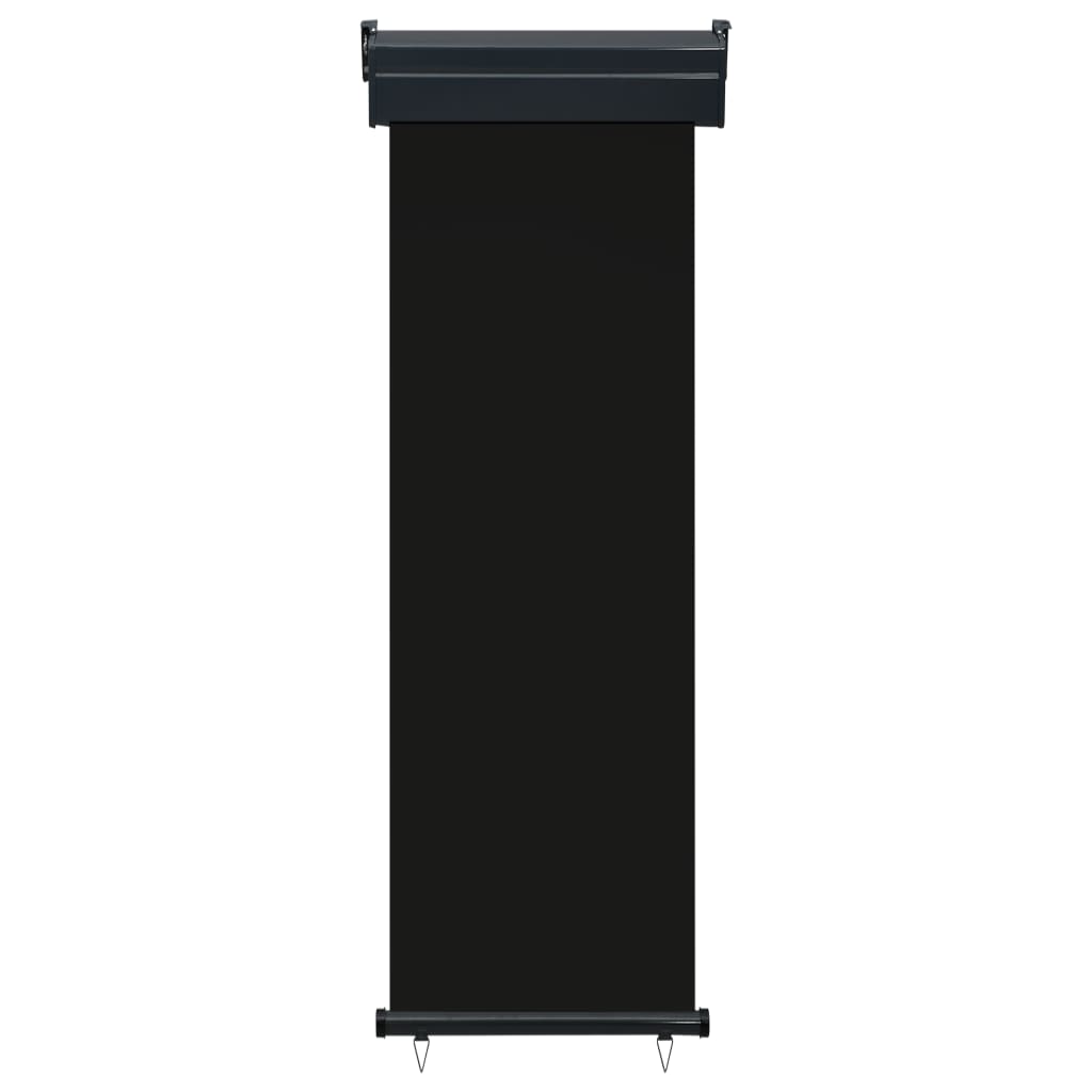 Sidemarkise for balkong 65x250 cm svart