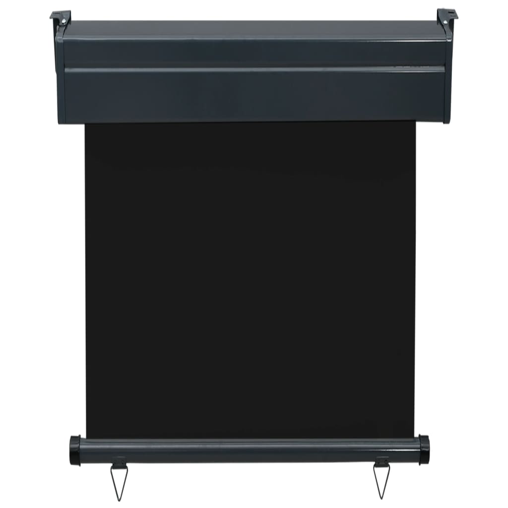 Sidemarkise for balkong 65x250 cm svart