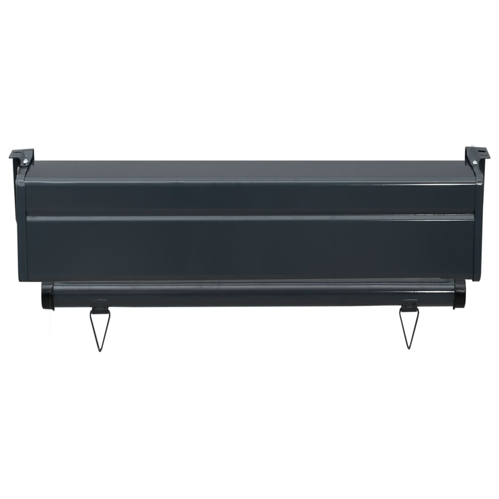 Sidemarkise for balkong 65x250 cm svart