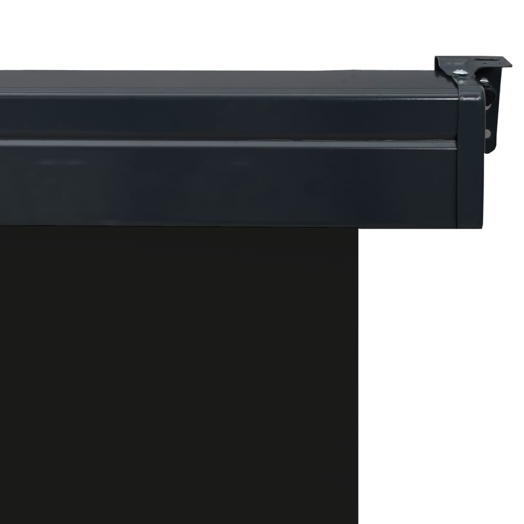 Sidemarkise for balkong 65x250 cm svart