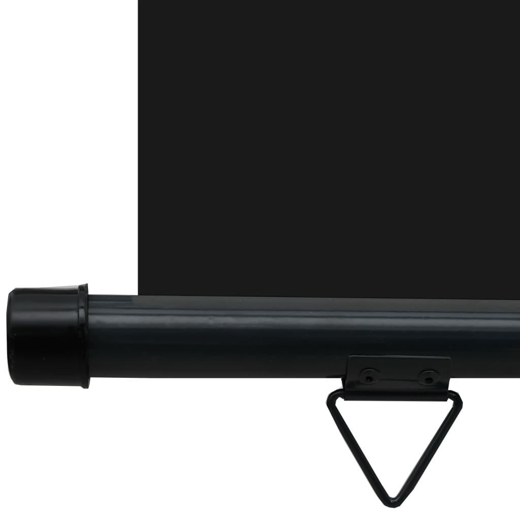 Sidemarkise for balkong 65x250 cm svart