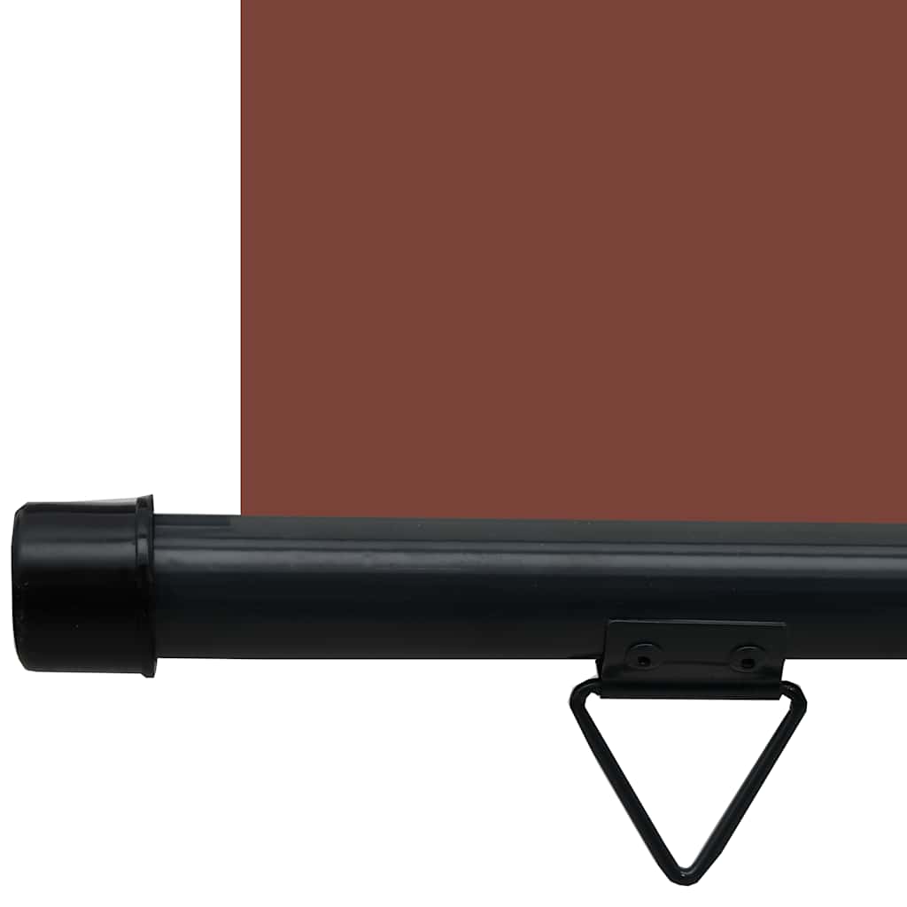Sidemarkise for balkong 125x250 cm brun