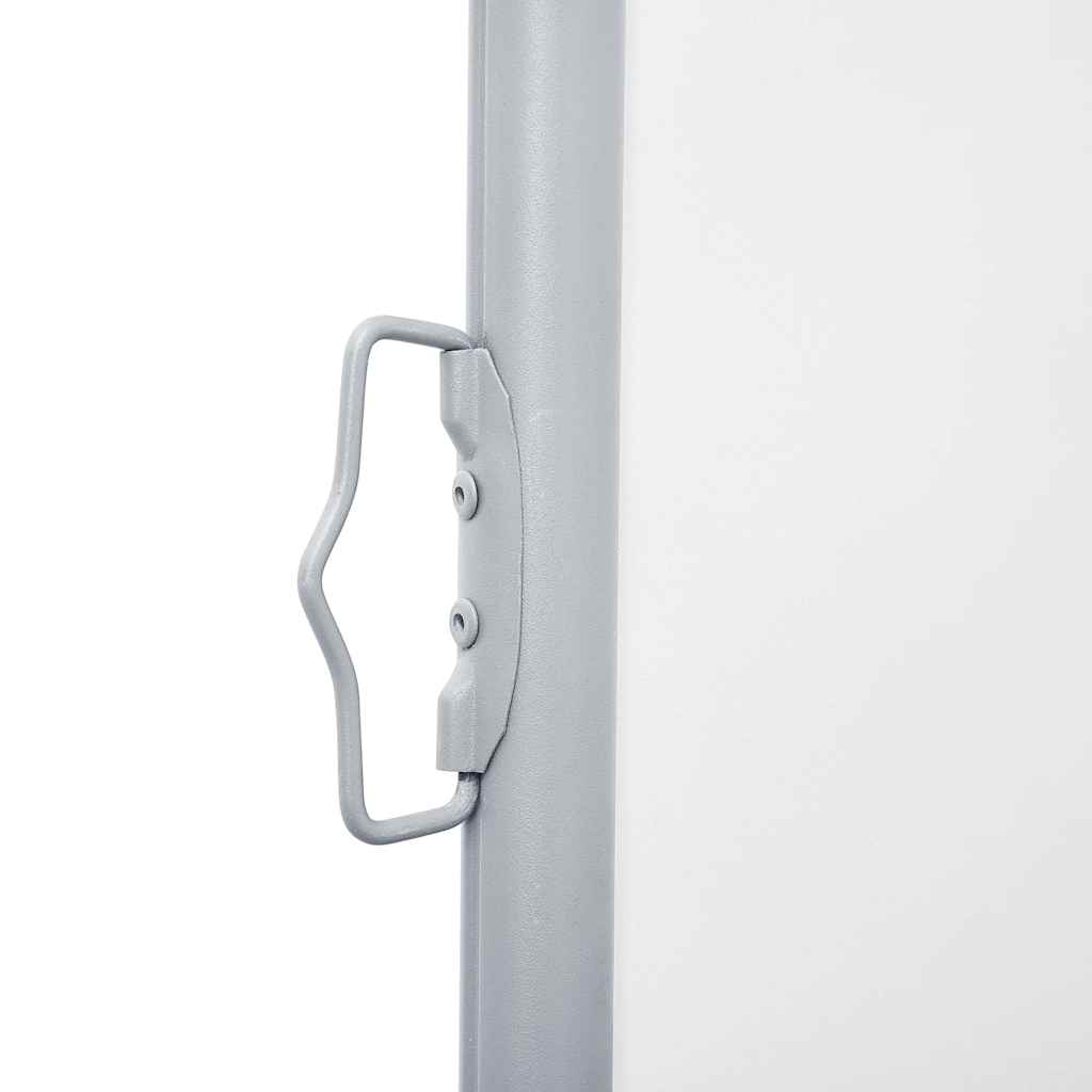 Uttrekkbar sidemarkise 100x600 cm kremhvit