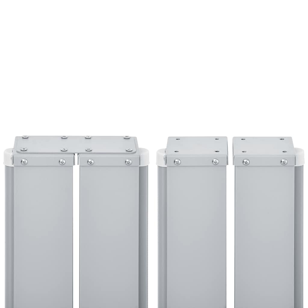 Uttrekkbar sidemarkise 100x600 cm kremhvit