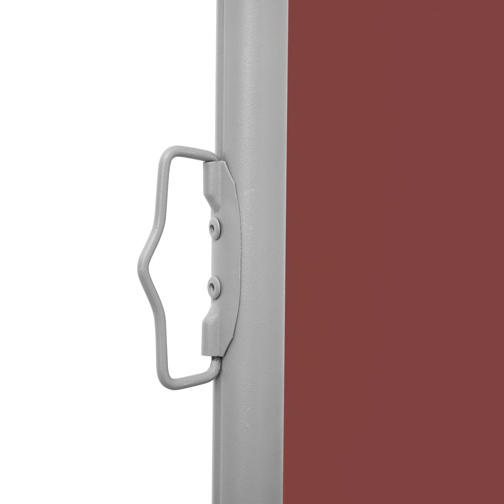 Uttrekkbar sidemarkise 100x600 cm brun