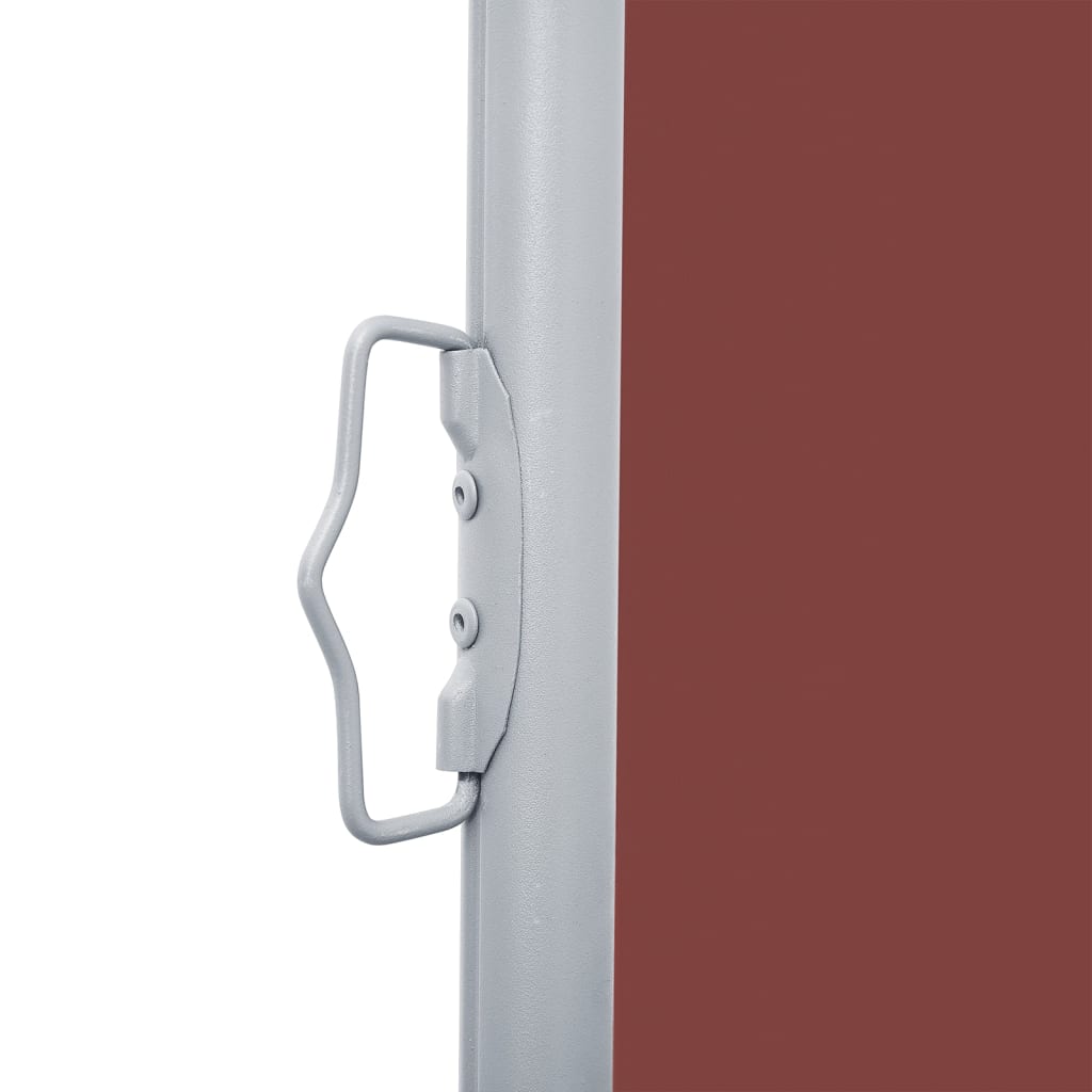 Uttrekkbar sidemarkise 120x600 cm brun