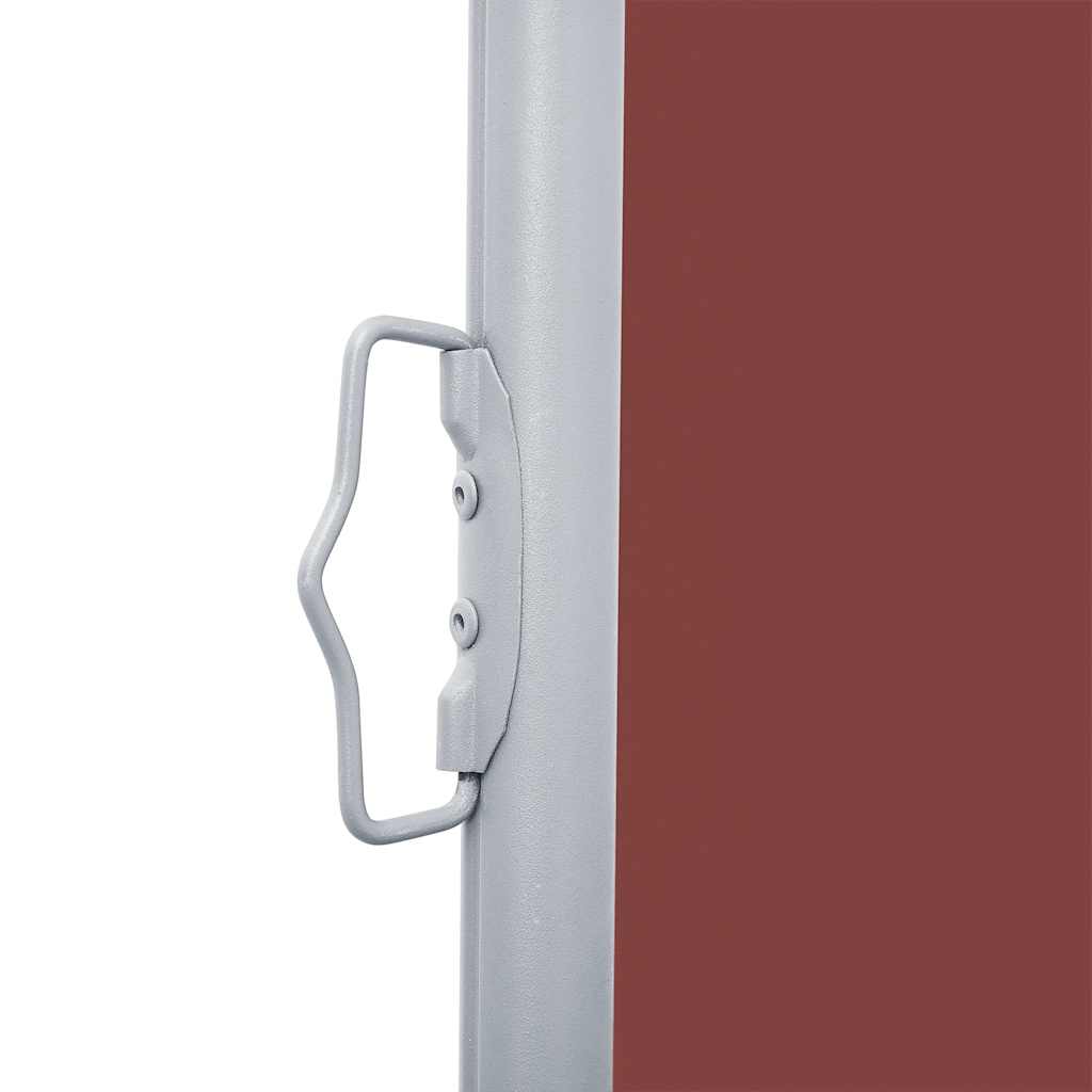 Uttrekkbar sidemarkise 140x600 cm brun