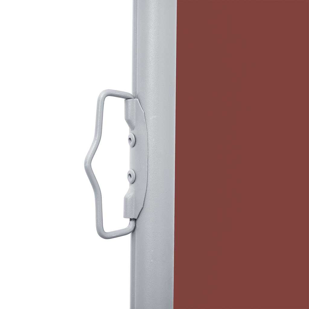 Uttrekkbar sidemarkise 120x1000 cm brun