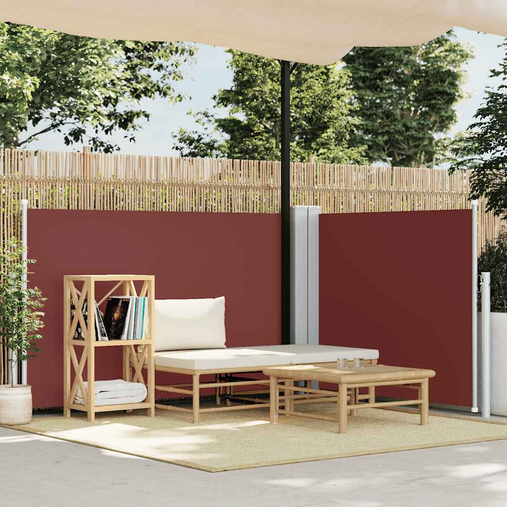 Uttrekkbar sidemarkise 120x1000 cm brun