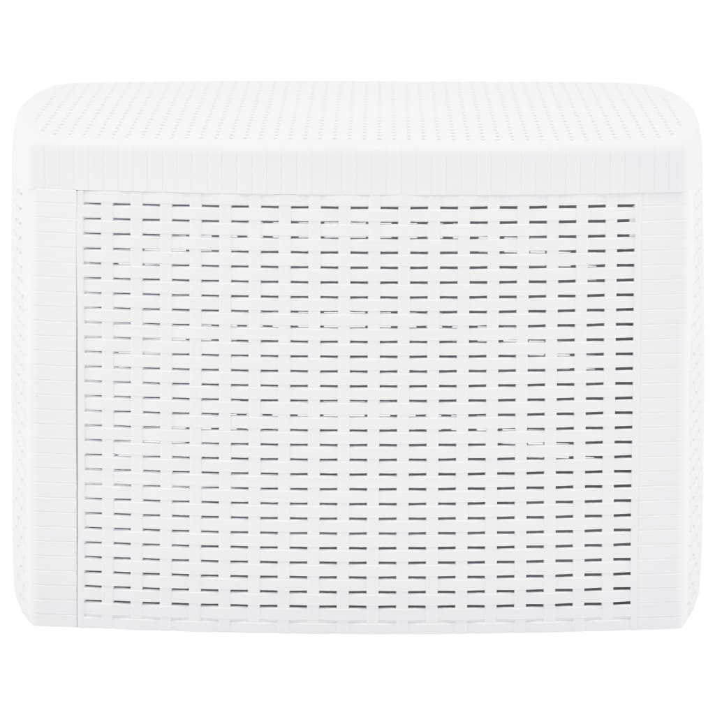 Sidebord hvit 54x54x36,5 cm plast