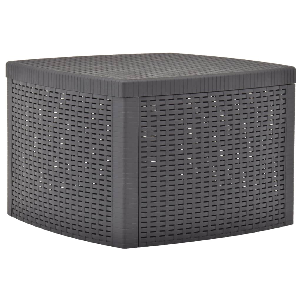Sidebord mocca 54x54x36,5 cm plast