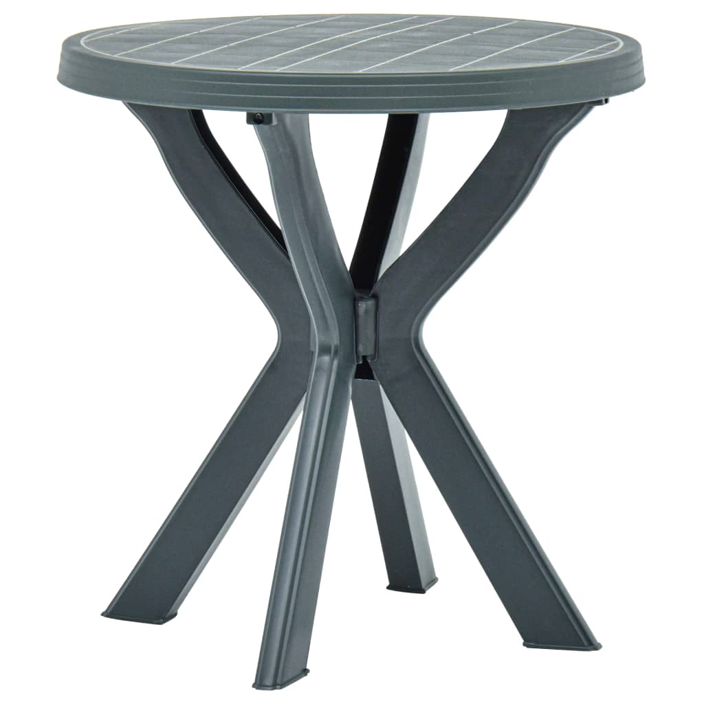 Bistrobord grønn Ø70 cm plast