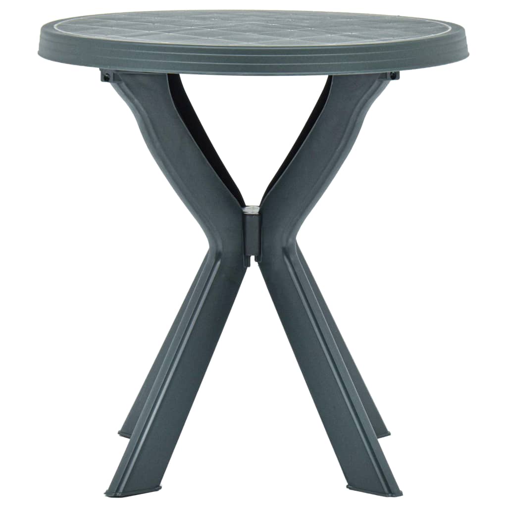 Bistrobord grønn Ø70 cm plast