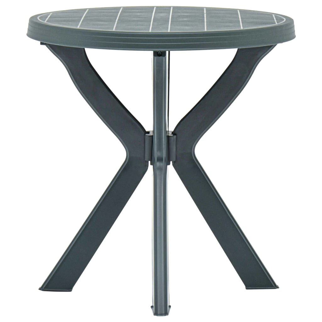 Bistrobord grønn Ø70 cm plast