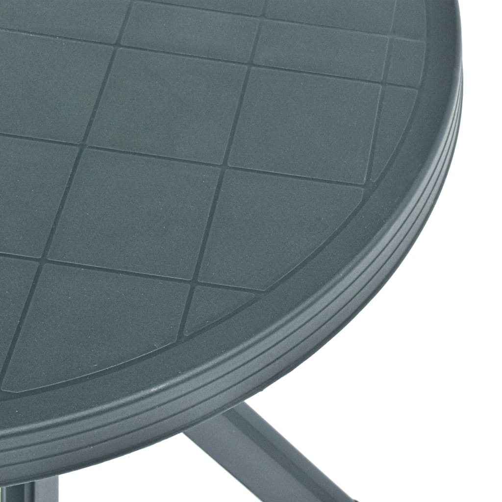 Bistrobord grønn Ø70 cm plast