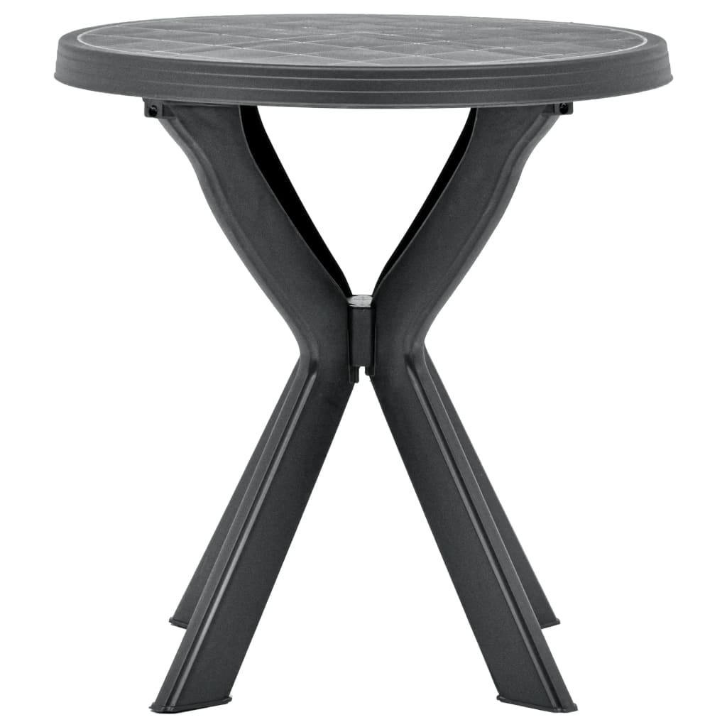 Bistrobord antrasitt Ø70 cm plast