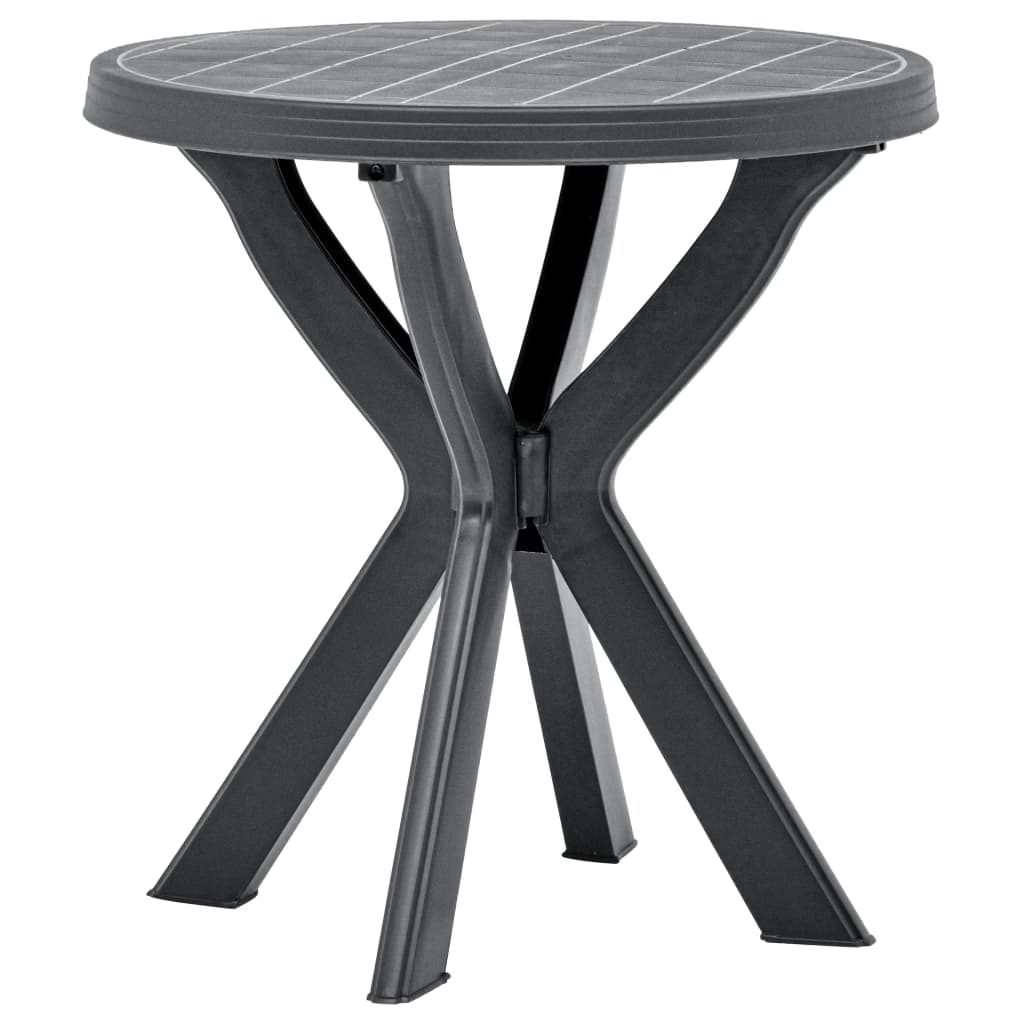 Bistrobord antrasitt Ø70 cm plast