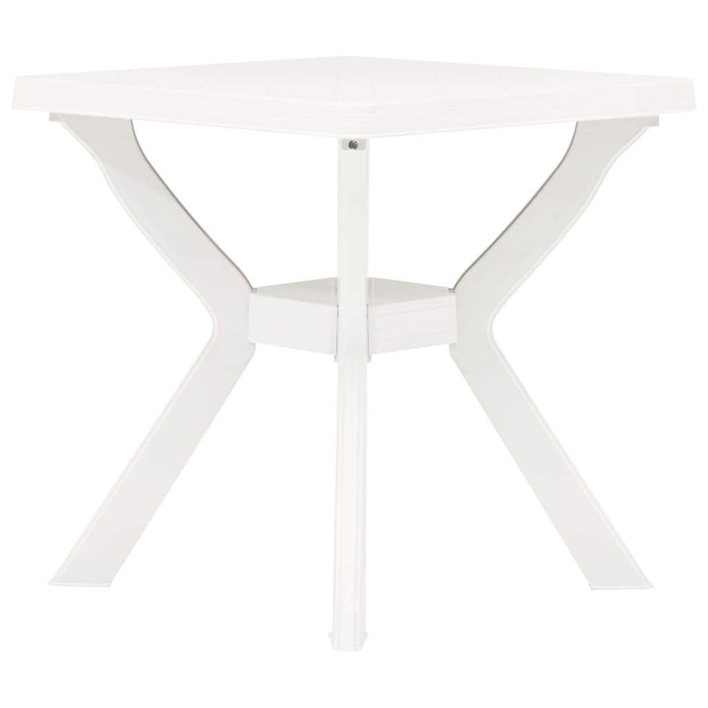 Bistrobord hvit 70x70x72 cm plast